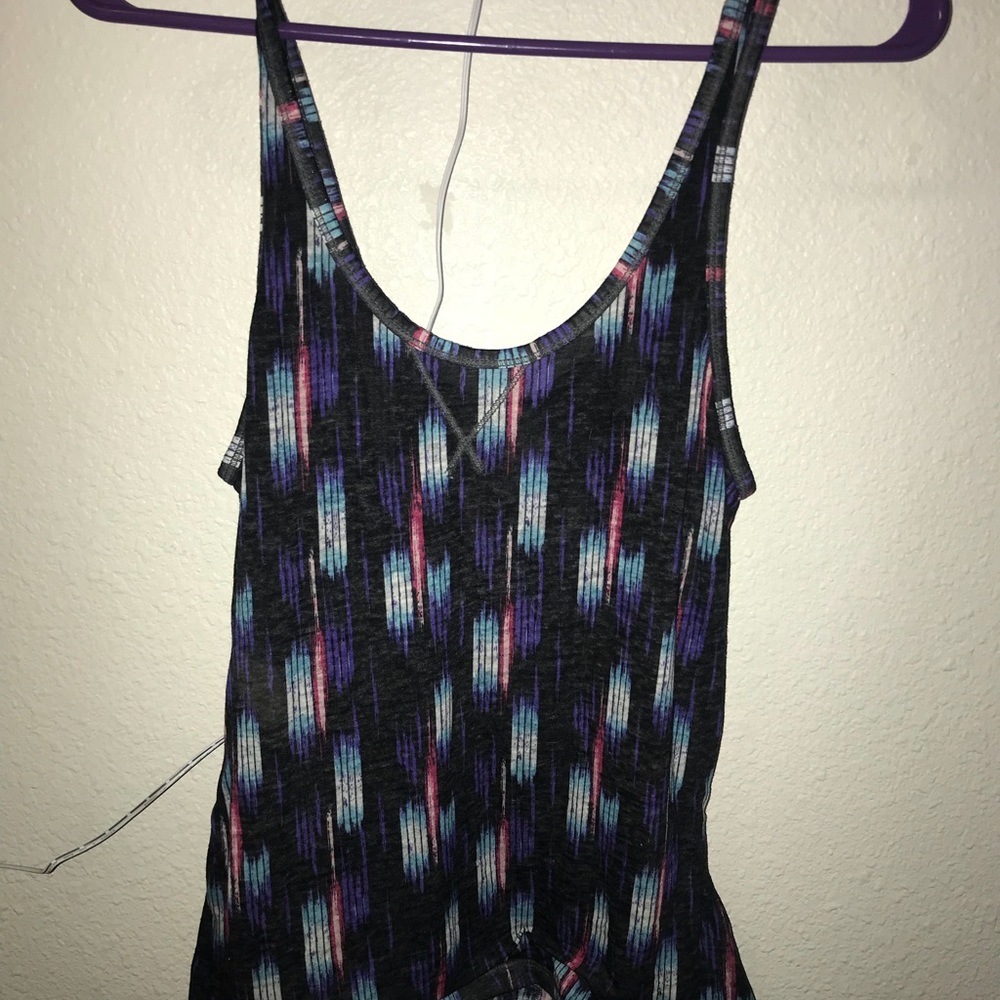 Tank top with colorful designs