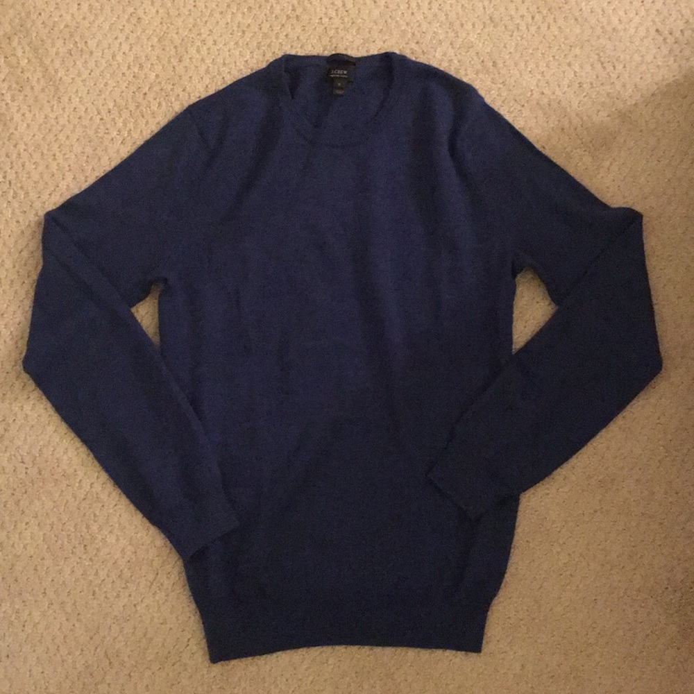 JCrew Merino Wool slim fit sweater, navy