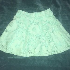 Mint green skirt
