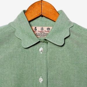 KJP Women’s Scalloped Oxford Shirt