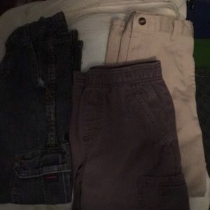 3 pairs of boys size 7 pants.