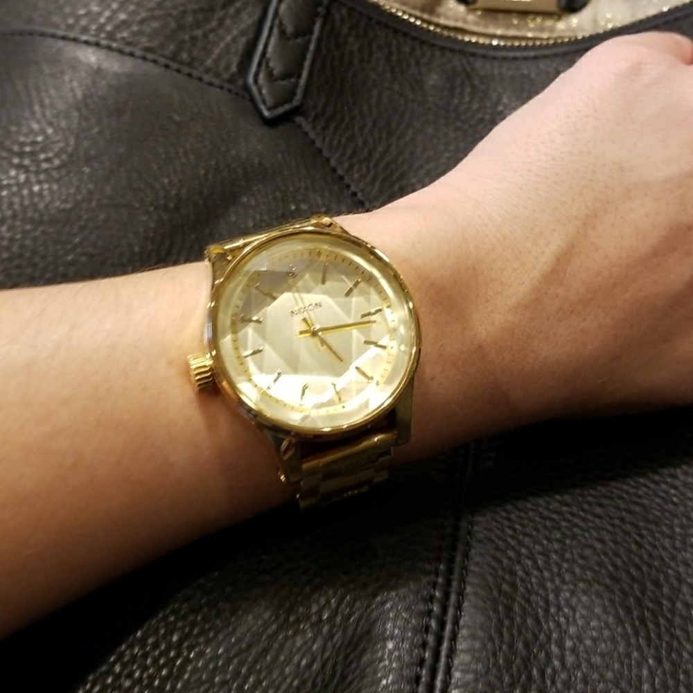 Nixon The Facet Gold Watch