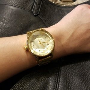 Nixon The Facet Gold Watch