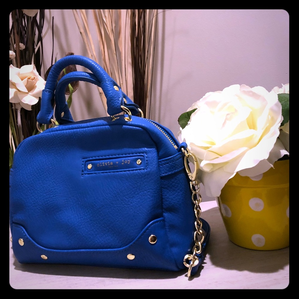 Mini bright blue purse