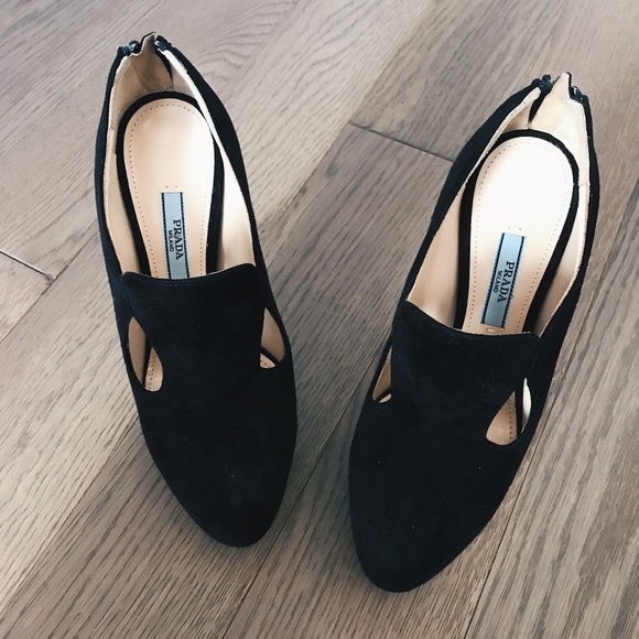 💓Reduced💓 New Prada Suede Cut Out Booties - Picture 4 of 8