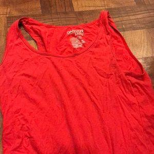 Red tank top