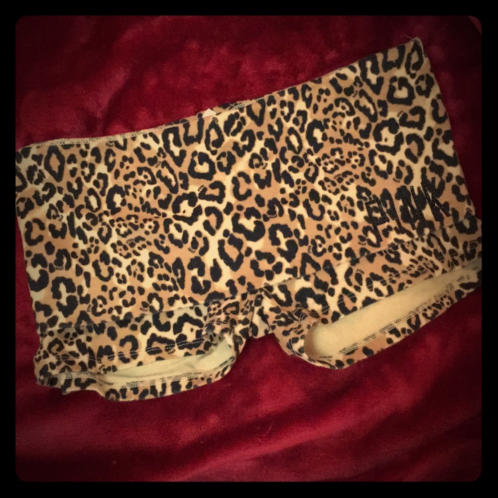 PINK Size Small Cheetah Print Shorts
