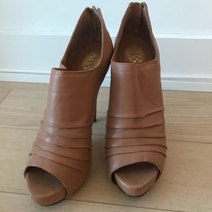 Vince Camuto nude booties.