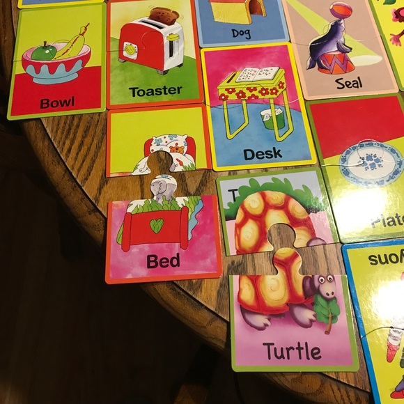 Alphabet and word puzzles. March the top/bottom - Picture 2 of 2