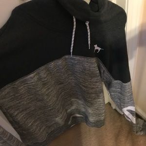 Grey and white pullover