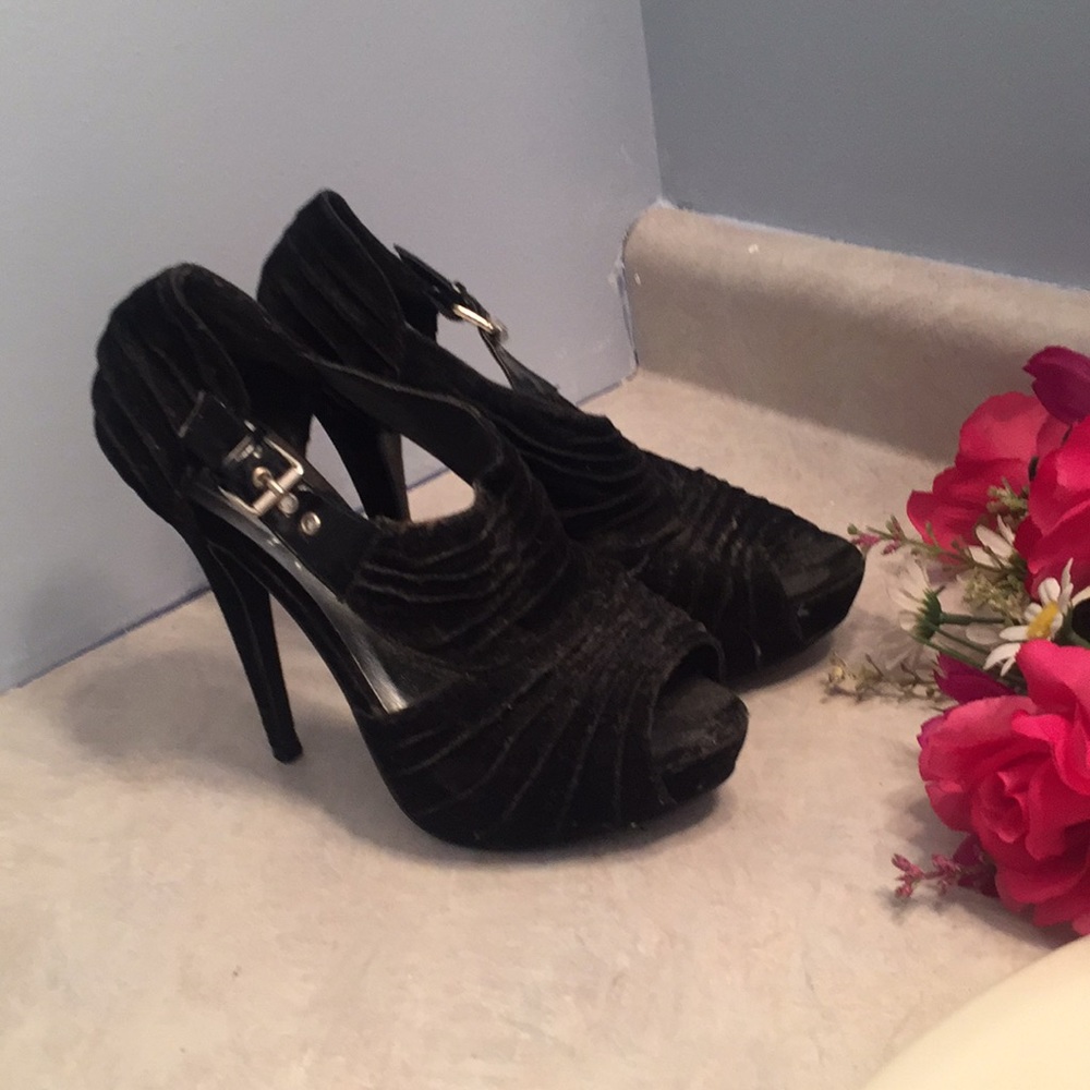 Black Heels With Straps