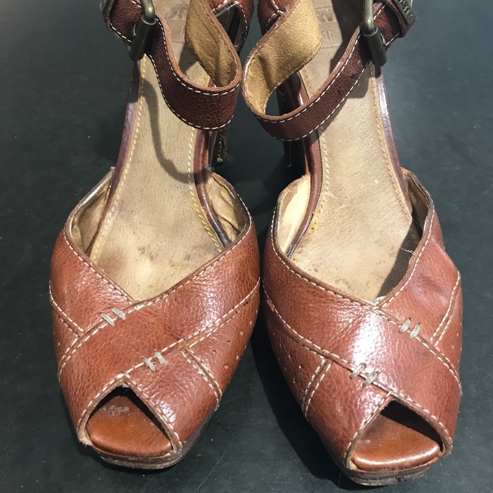 Frye high heeled sandals. Size 8.