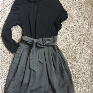 Black and gray dress