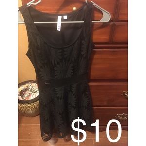 Black lace dress