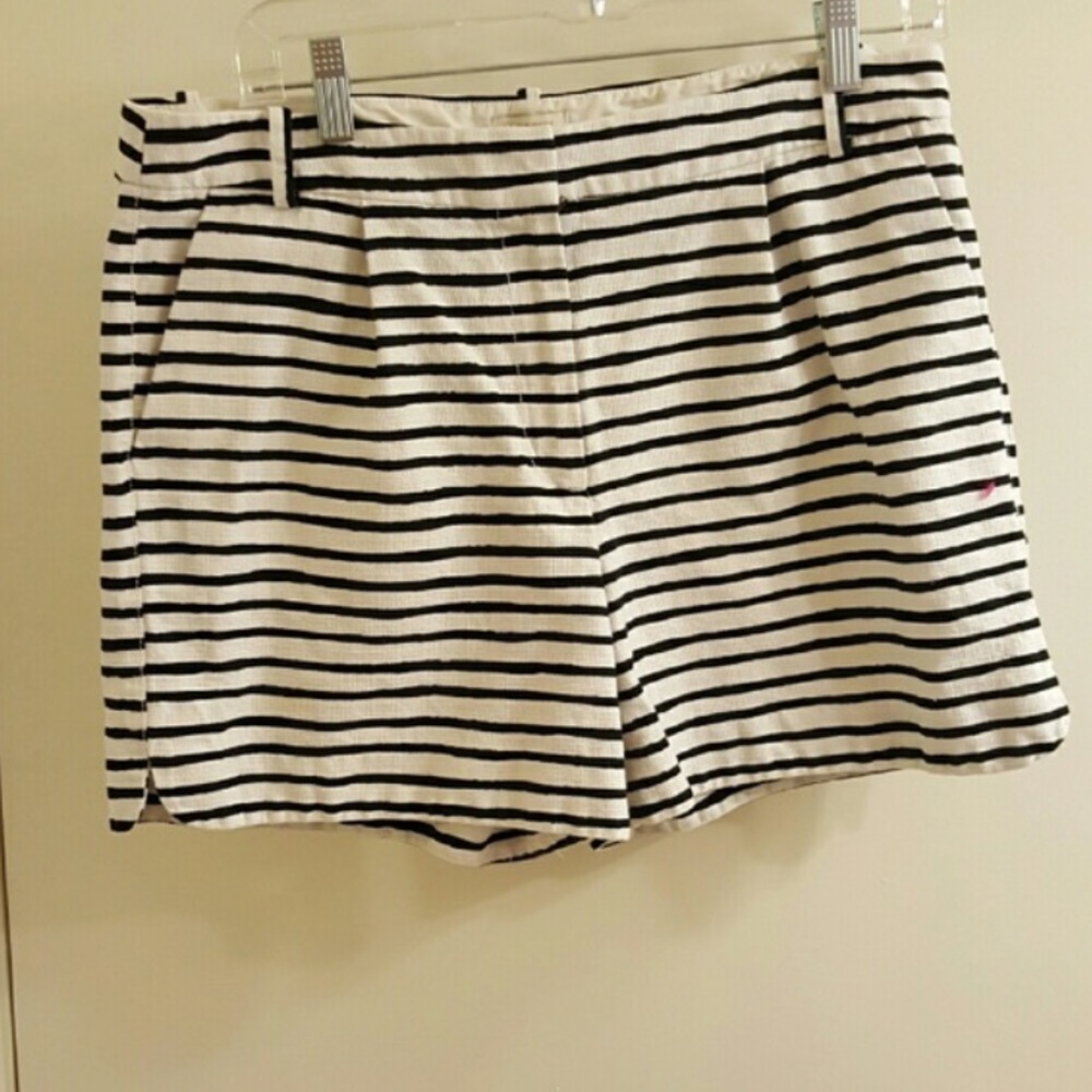 NWOT black and white stripe J Crew City Fit