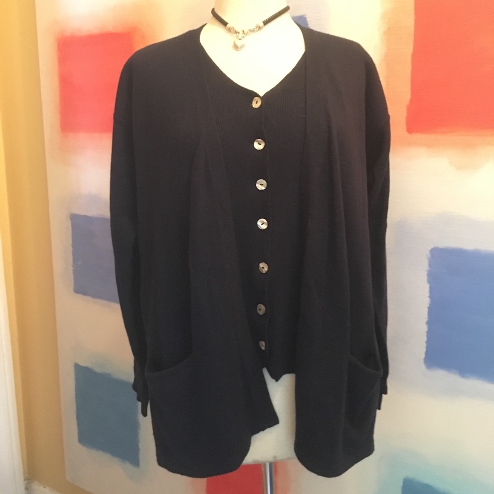 Cashmere Double Sweater Top