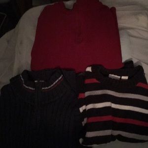 Lot of 3 boys sweaters
