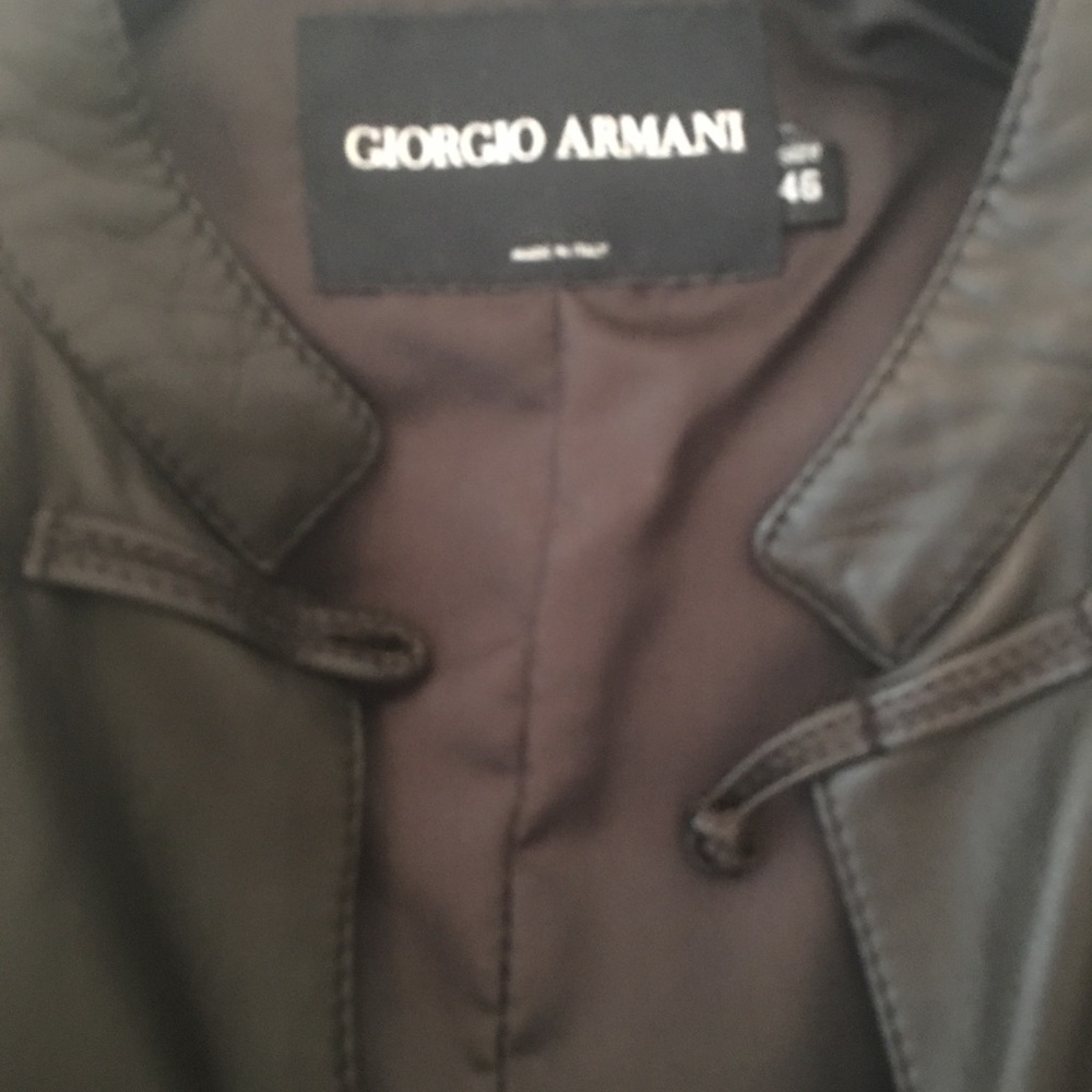 calf skin leather jacket