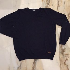 STONE ROSE NAVY LIGHTWEIGHT SWEATER - 100% COTTON