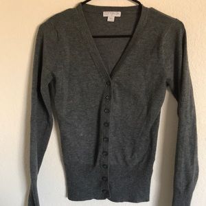 Gray Knit Cardigan