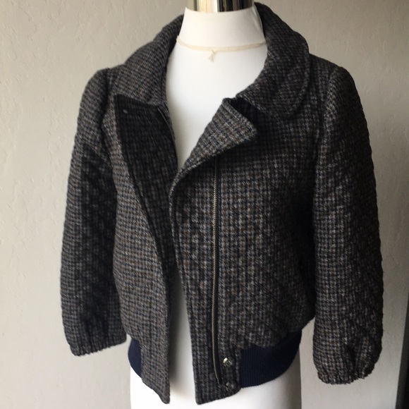 Jackets & Blazers - Wool Cropped Jacket