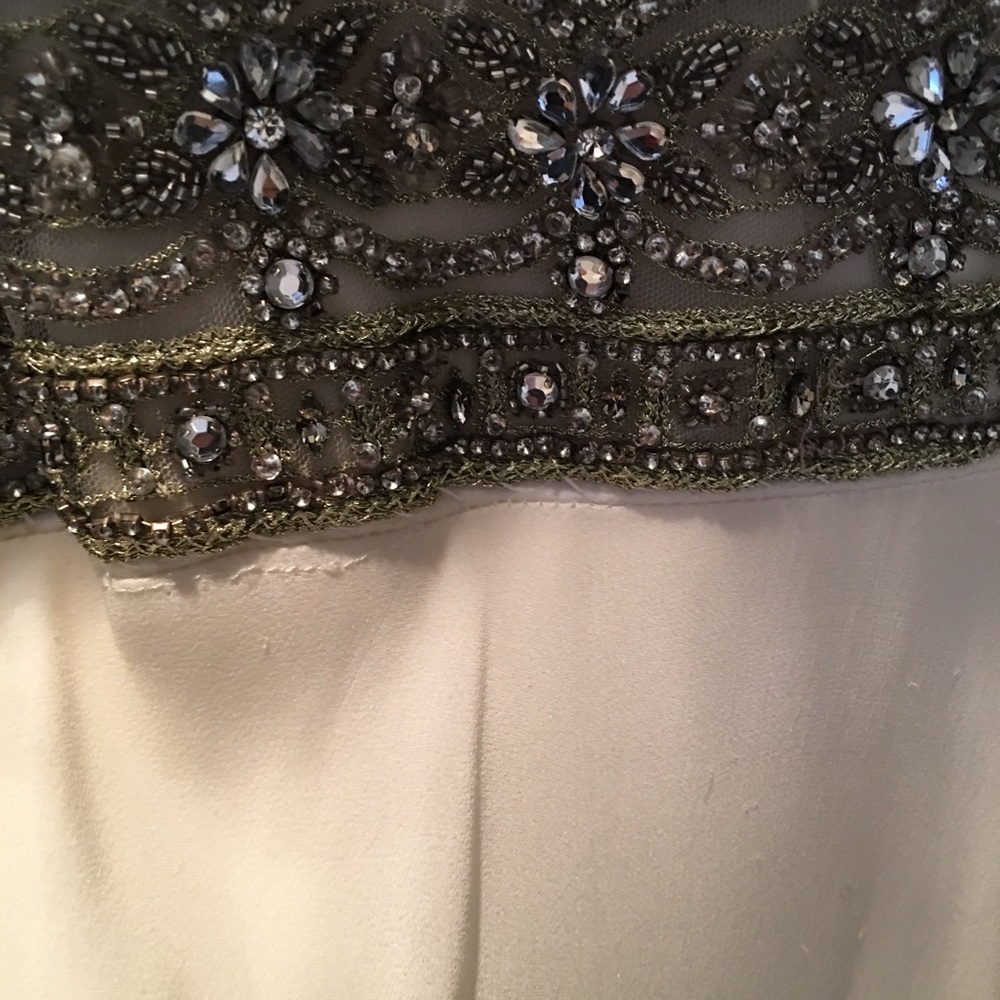 chiffon, beaded , limited production dress/ gown