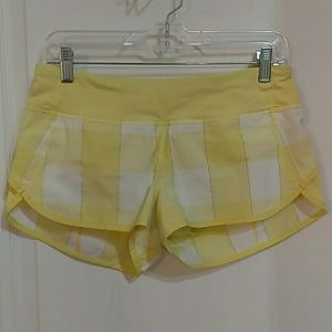 Lululemon speed shorts