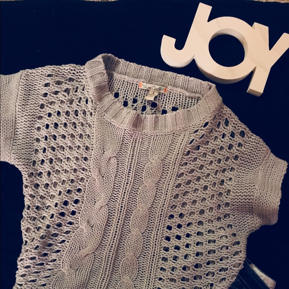Heather gray casual sweater