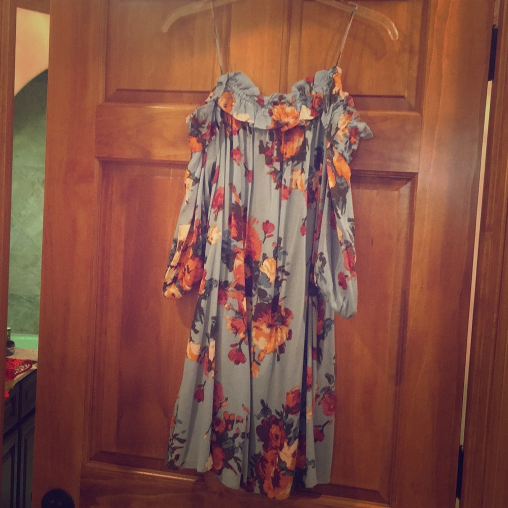 Off the shoulder floral dress