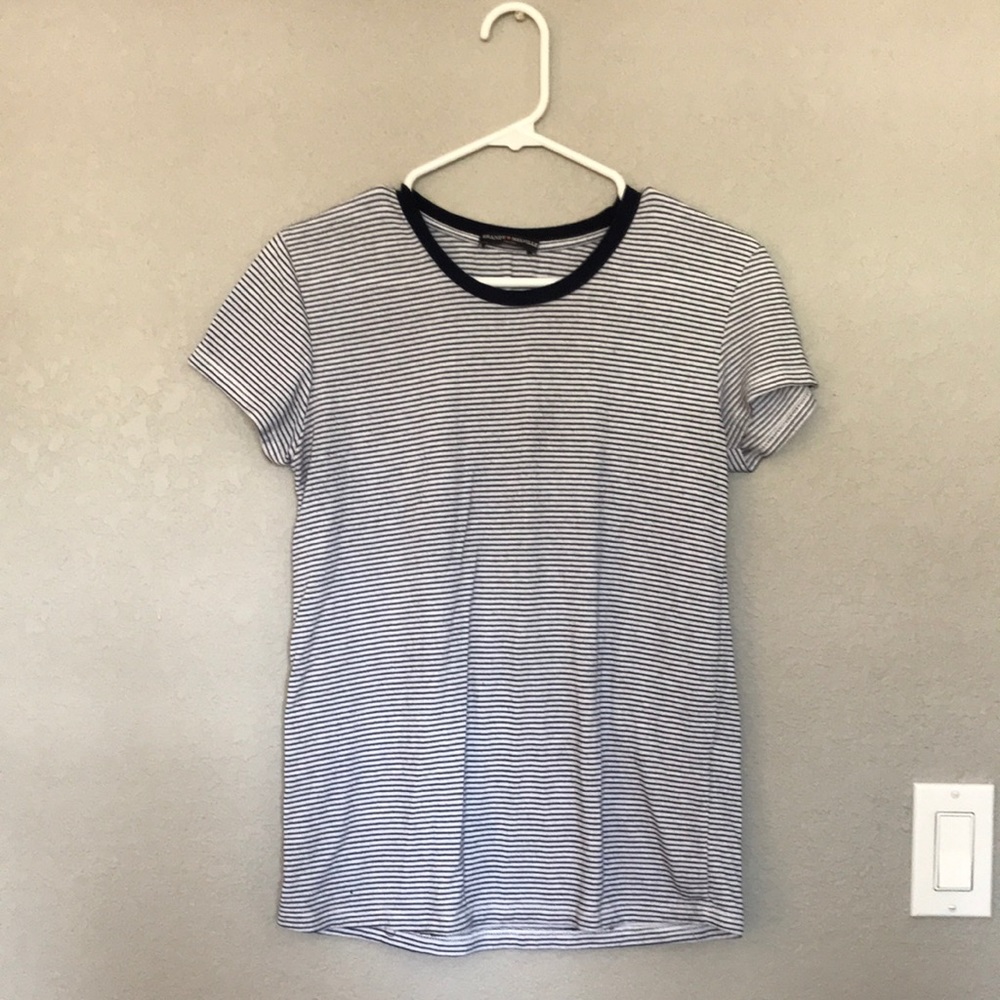 Brandy Melville navy stripped classic T-shirt