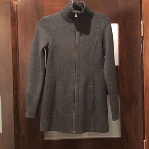 Athleta merino wool sweater jacket with pockets xs