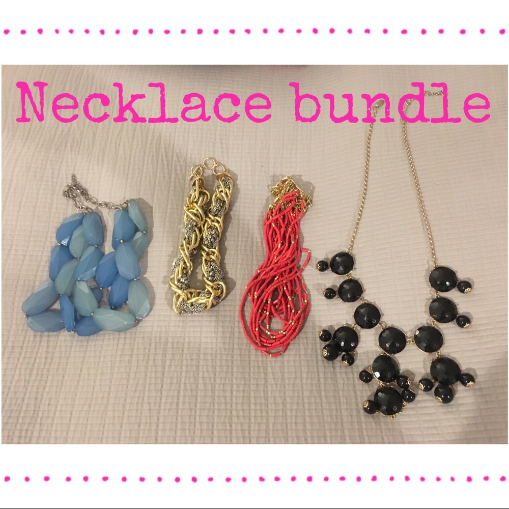 4 statement necklaces! 1 low price!
