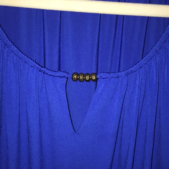 Susan Graver liquid knit skirted cap sleeve romper - Picture 3 of 8