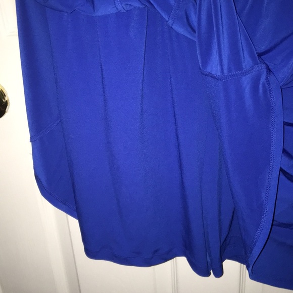 Susan Graver liquid knit skirted cap sleeve romper - Picture 4 of 8