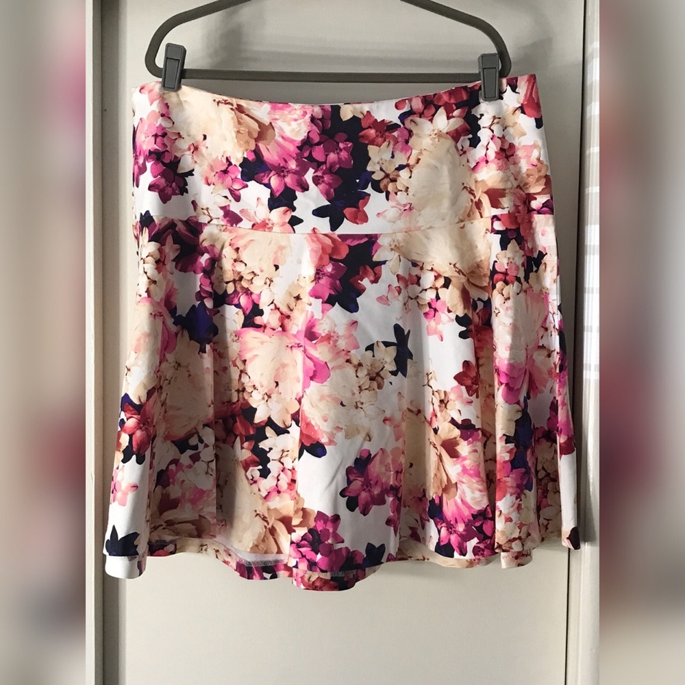 Floral High Waist Skirt