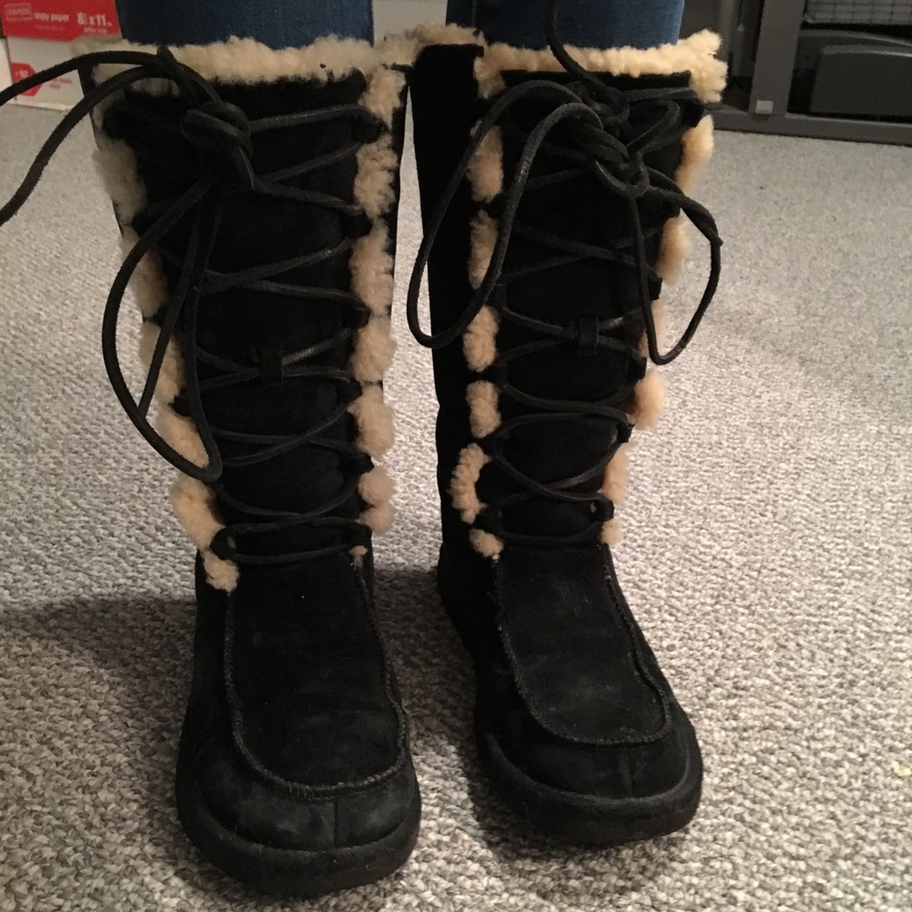 Black UGG boots