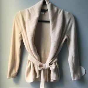 BCBG 100% Merino Wrap Cardigan