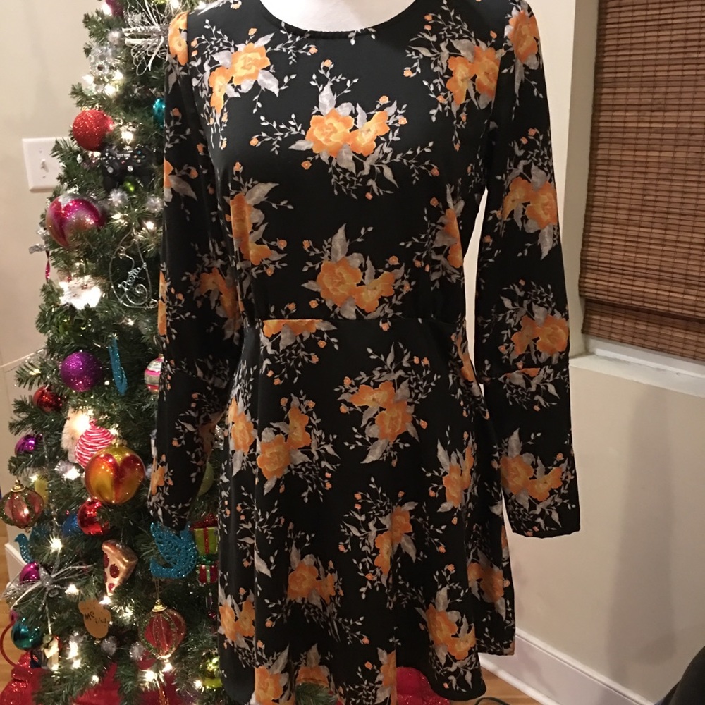 Free People Floral Skater Dress