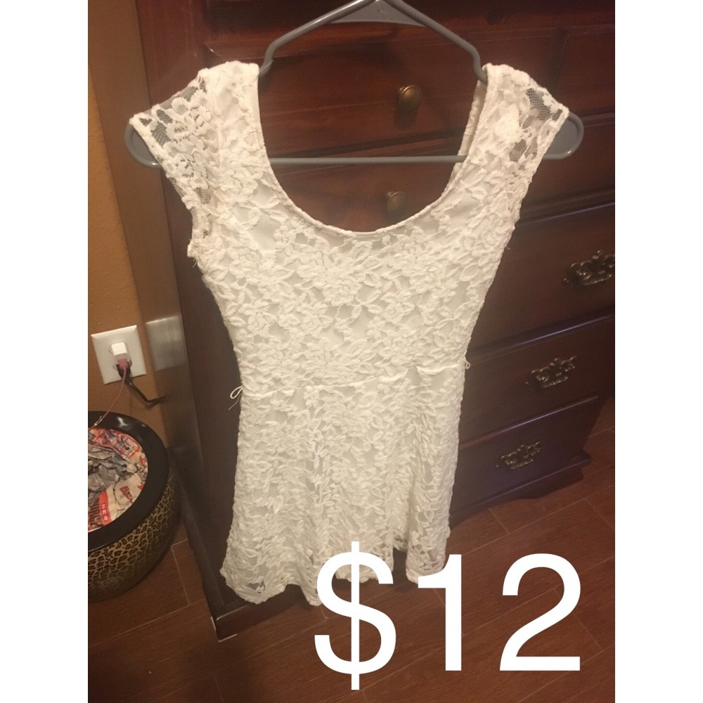 White lace dress