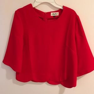 Red blouse