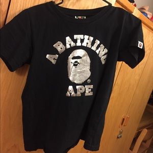 Bape women’s shirt black metallic