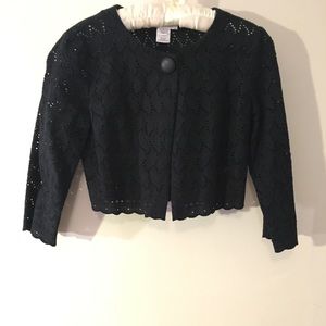 White House | Black Market Eyelet Cropped Jacket