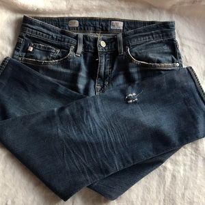 AG Ex-boyfriend crop jeans