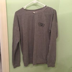 Vans gray crew neck sweatshirt