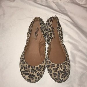 Leopard print flats