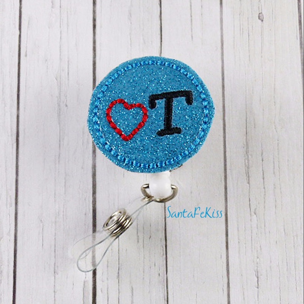 OT Vinyl Glitter Badge Reel
