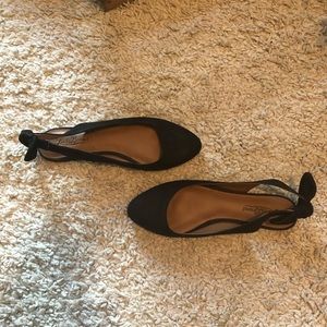 Lucky Brand black suede flats