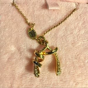 Juicy Couture Gold Wishbone Necklace
