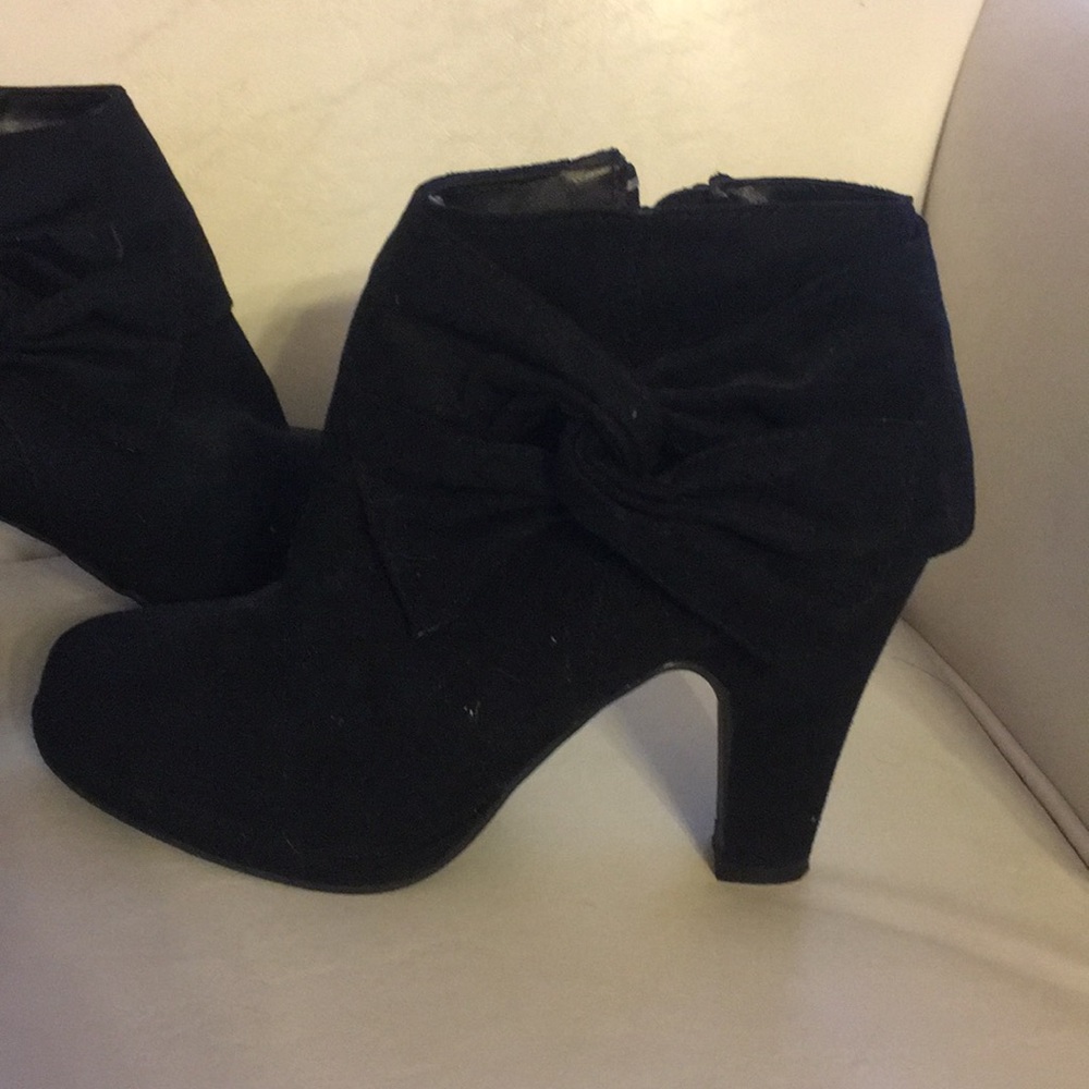 Rampage black heeled ankle boots