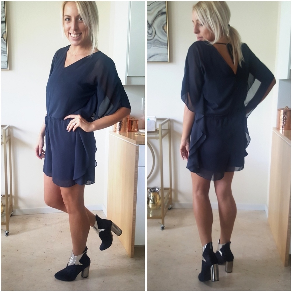 HOLIDAY SALE Flowy V Neck Romper